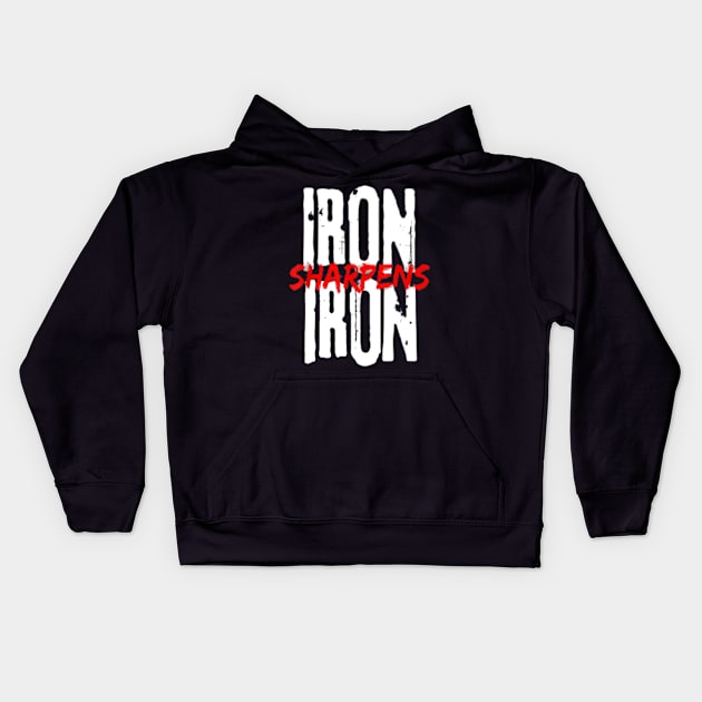 Iron Sharpens Kids Hoodie by No Offense